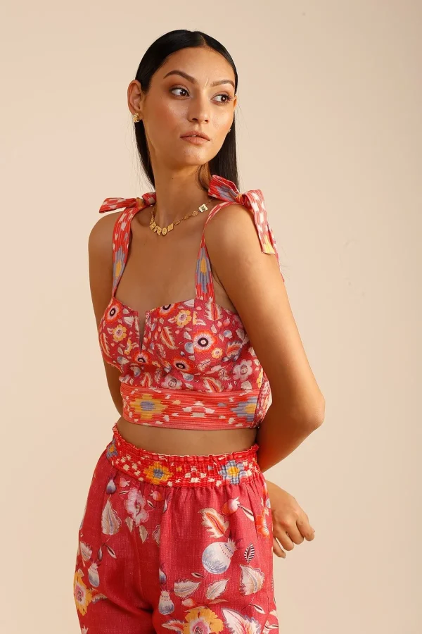 RANNA GILL Sasha Corset Coral Cheap
