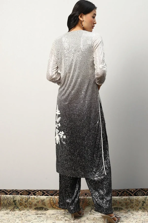RANNA GILL Scarlett Tunic Set Black Ombrey Discount