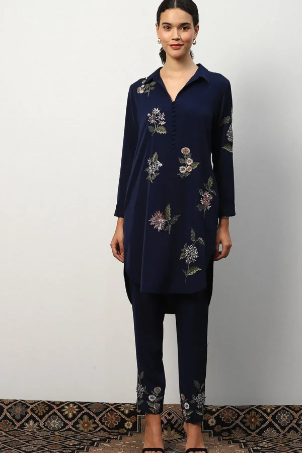 RANNA GILL Sol Matching Set Navy Cheap