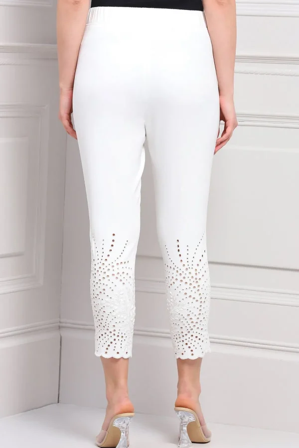 RANNA GILL Stella Pant White Flash Sale