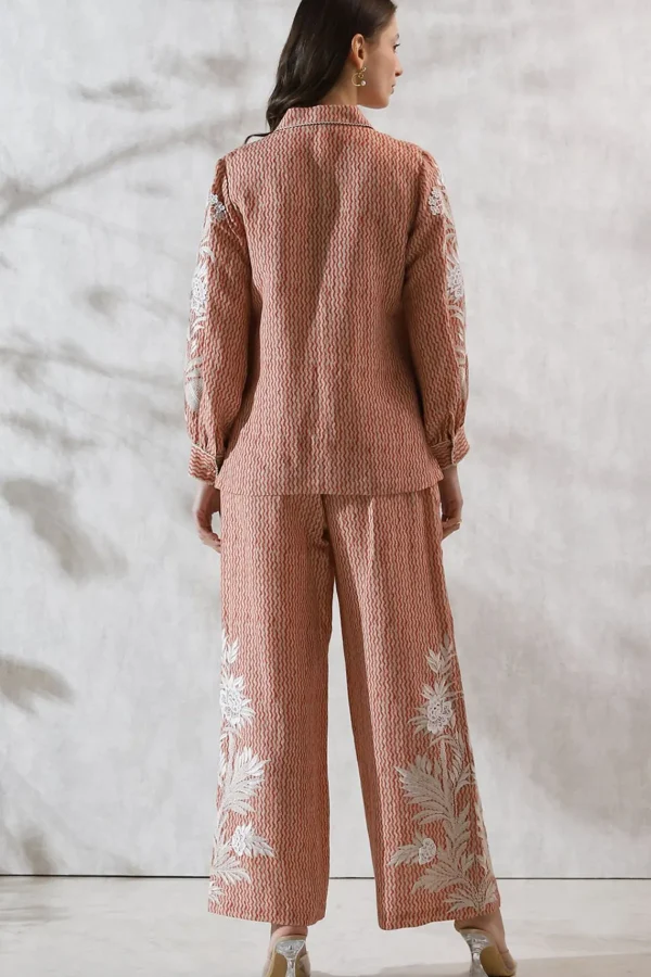 RANNA GILL Taylor Blouse Red Flash Sale