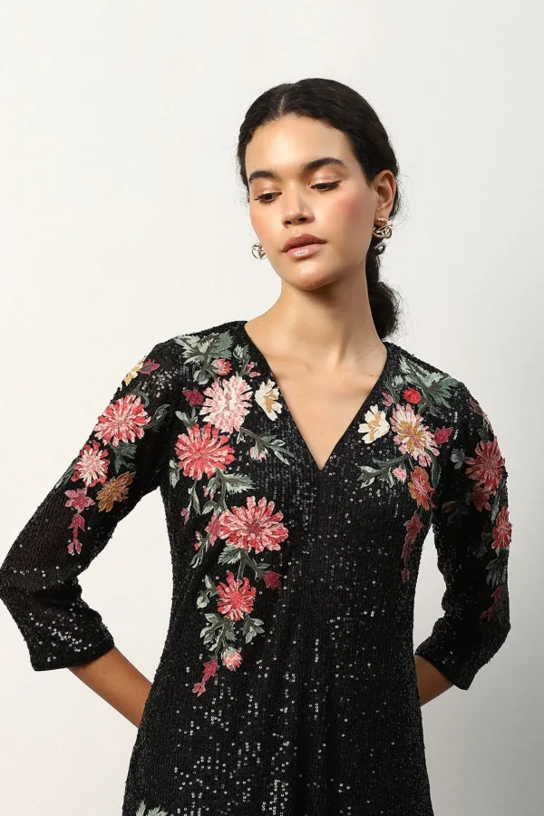 RANNA GILL Trivana Tunic Set Black Clearance